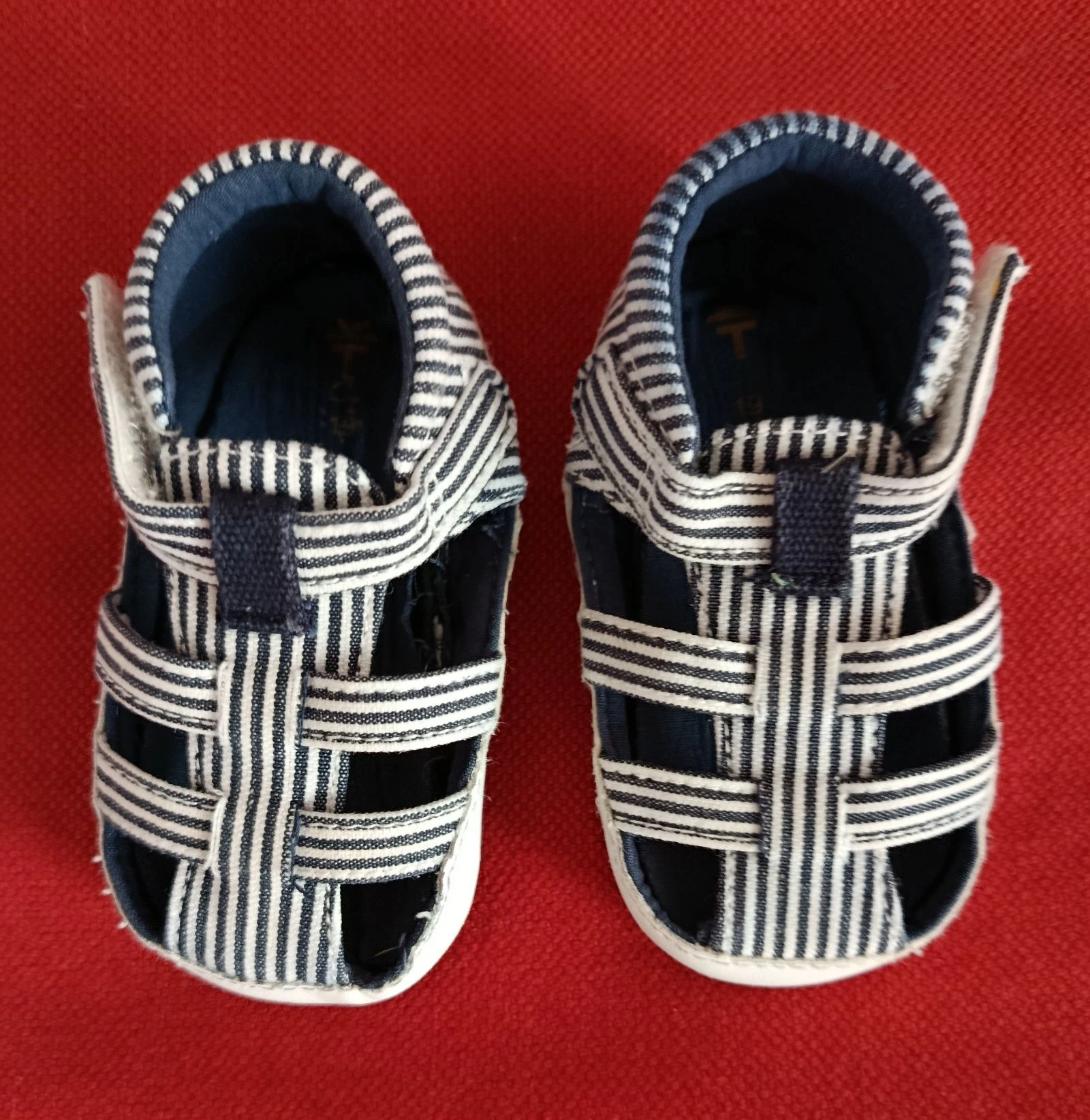 Sandalias de bebé de tela